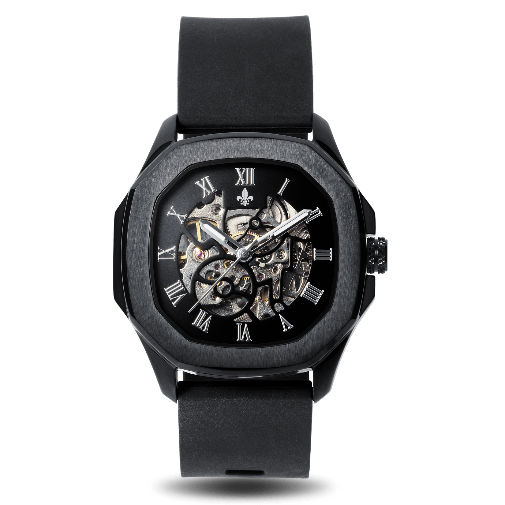 The Avalon Black + Black Mesh Strap