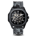 The Avalon Black + Grey Camo Strap