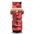 Red Camo Strap With Rose Gold Buckle