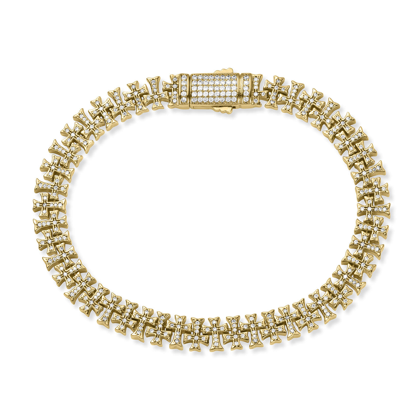 The Iced Creed Bracelet - Gold