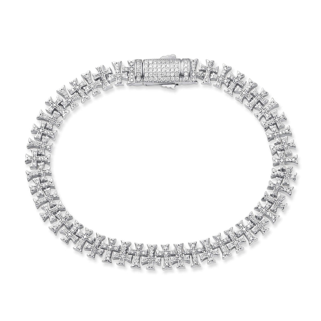 The Iced Creed Bracelet - Silver