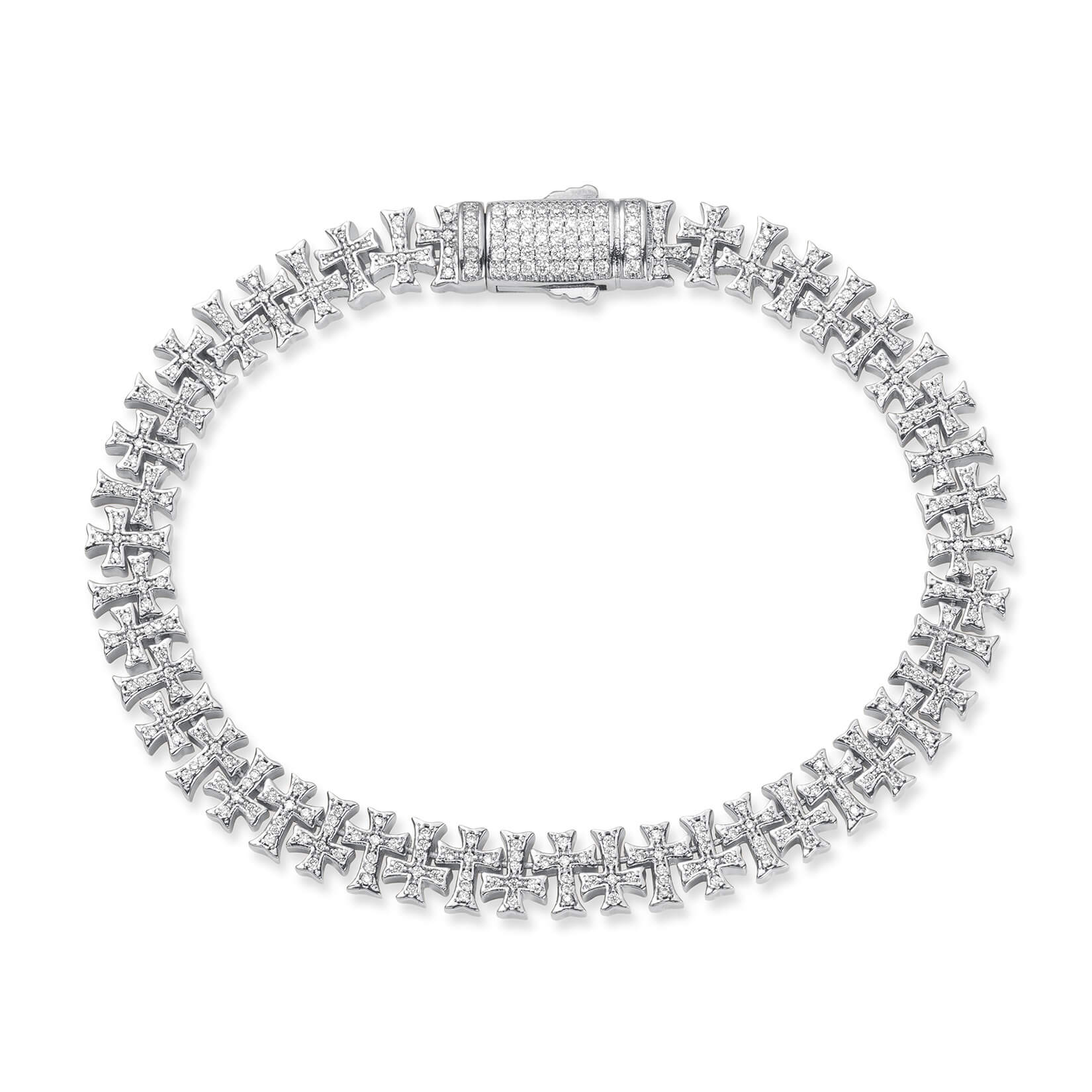 The Iced Creed Bracelet - Silver